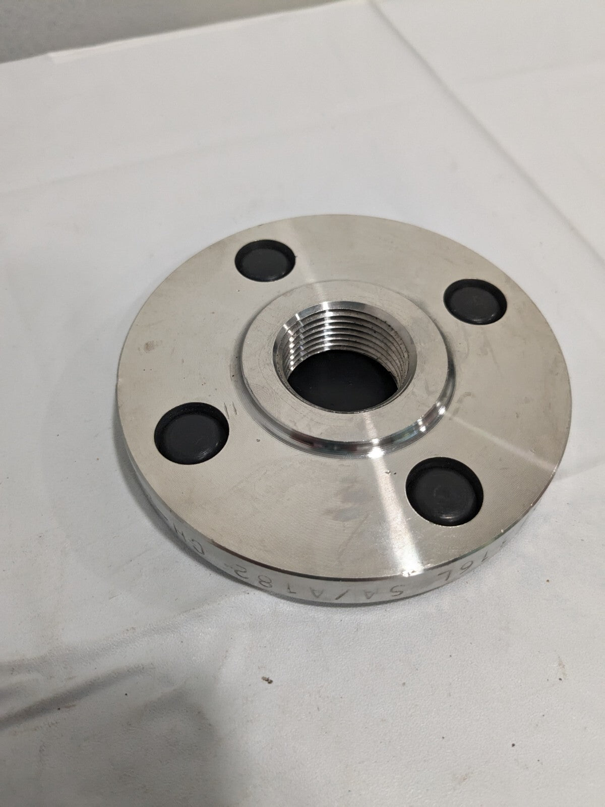 MERIT BRASS 1" Pipe, 4-1/4" OD, Stainless Steel, Threaded Pipe Flange