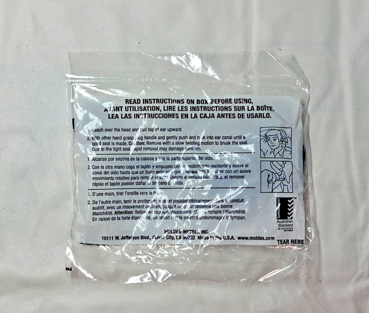 MOLDEX Earplugs 27 dB Foam Flanged Push-In Corded Purple QTY50 6415