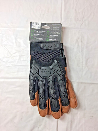 Impact Mechanics Glove Black/Brown Size XL EXO2-MIGL-05-XL