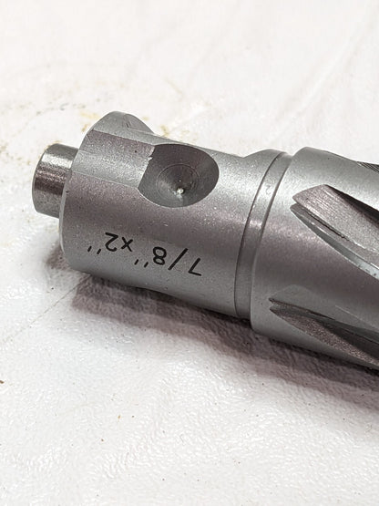 Cleveland Annular Cutter: 7/8 Dia, 2 Depth of Cut, Carbide Tipped CT875L