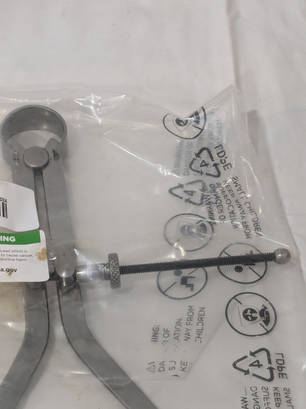 Outside Caliper: 10 Inch Leg, Spring Joint, Steel, Polished OD/10