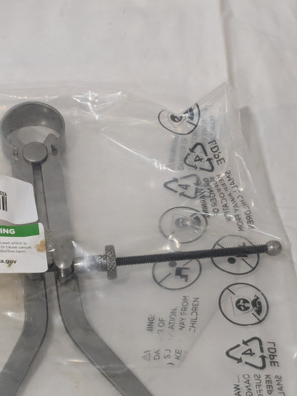 Outside Caliper: 10 Inch Leg, Spring Joint, Steel, Polished OD/10