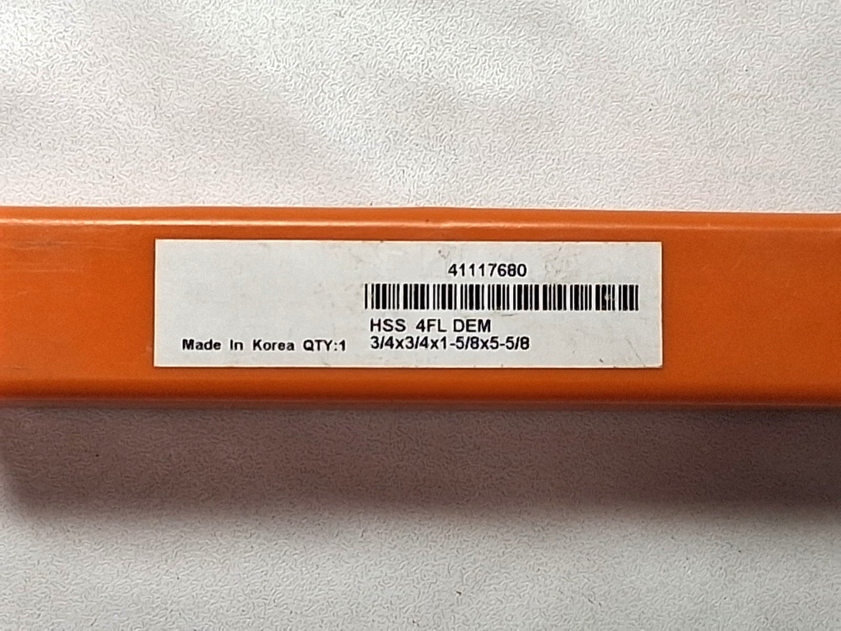 Hertel Square End Mill HSS 3/4" Dia 1-5/8" LOC 4Fl 41117680
