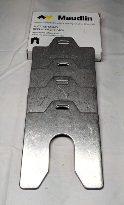 MAUDLIN PRODUCTS  Slotted Shim 304SS C 4 x 4 x 0.100"  QTY 4  MSC100