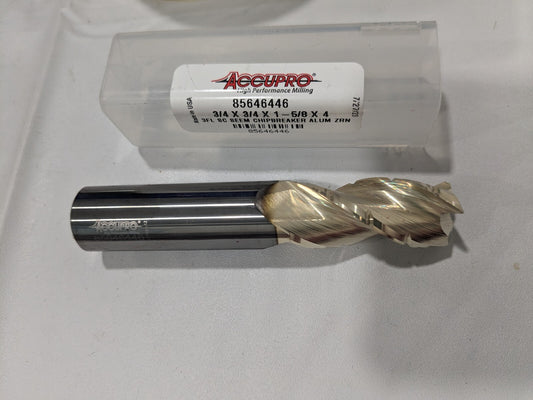 ACCUPRO Roughing & Finishing End Mill: 3/4" Dia 3fl carbide 95171870