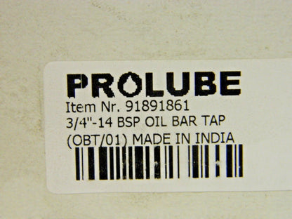 Pro-Lube Drum Style & Portable Lubrication Pump Oil Bar Tap 3/4-14 91891861