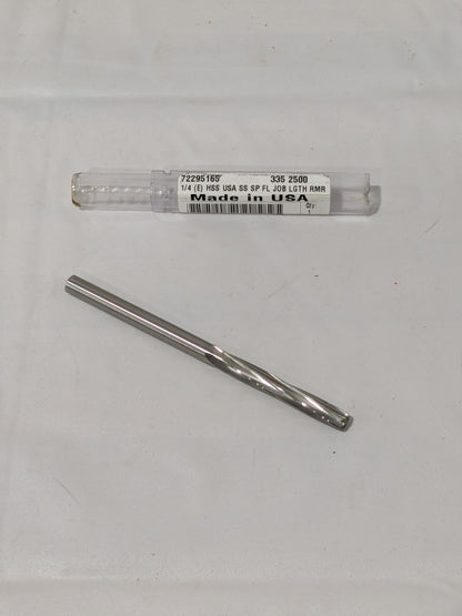 Yankee Chucking Reamer: Letter E, 4" OAL, 1-1/2" Flute Length 335-0.2500