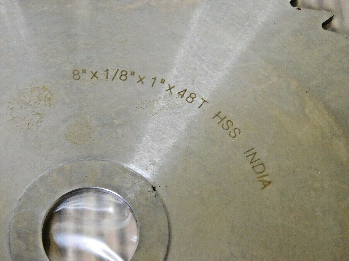 Interstate Side Chip Saw Straight Teeth HSS  8" x 1/8" x 1" 48T 03148087
