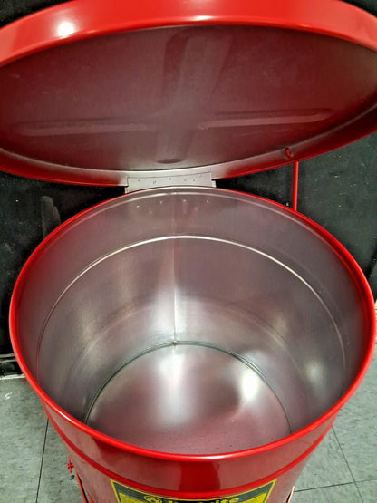 Justrite Galvanized Steel Disposal Can 14 Gallon Capacity 09500