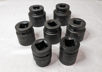 Proto 7 Pcs Impact Socket Set 1" Drive 6PT 1-1/16" to 2-3/16" J76103 INCOMPLETE