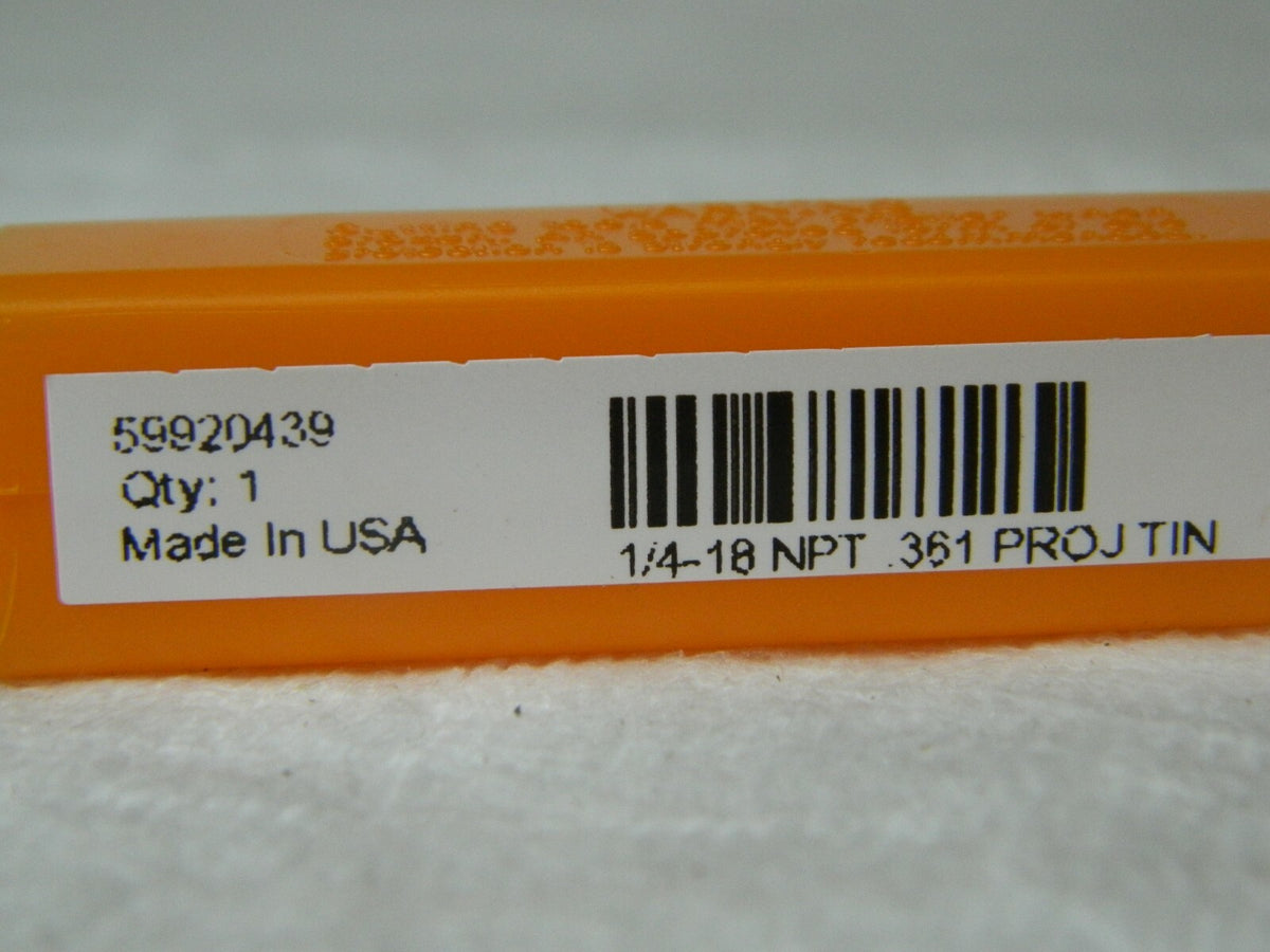 Hertel 1/4-18 NPT 4 Flute High Speed Steel Standard Flute Tap Qty 2 59920439
