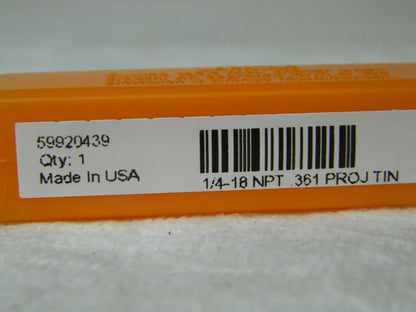 Hertel 1/4-18 NPT 4 Flute High Speed Steel Standard Flute Tap Qty 2 59920439