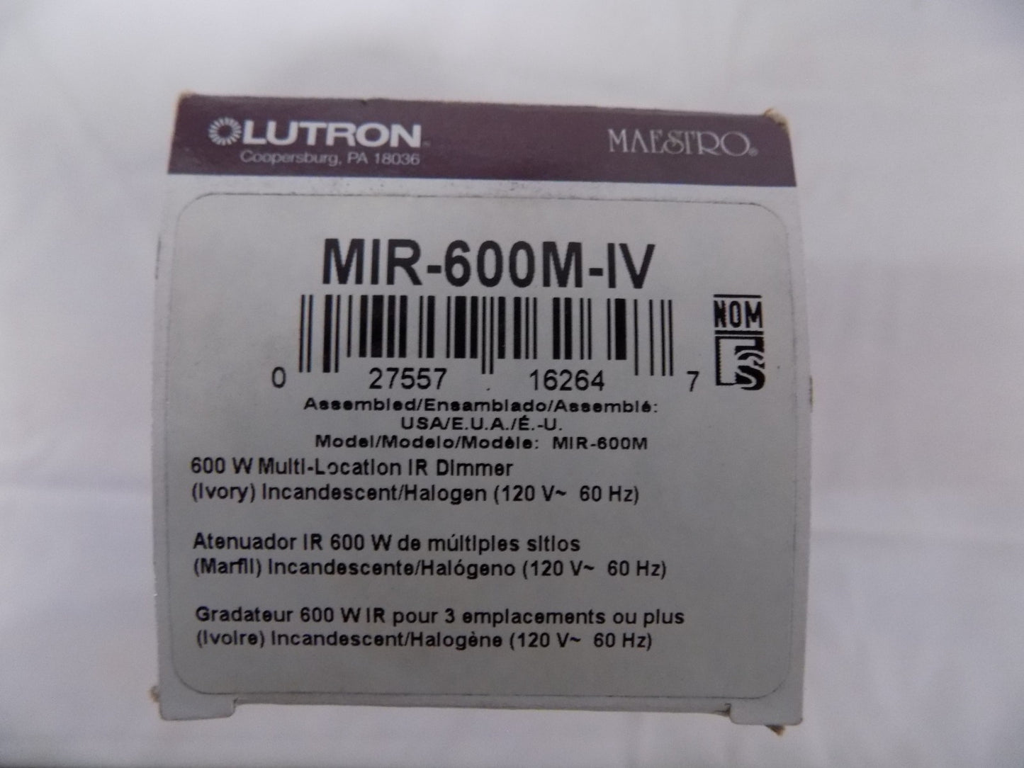 Lutron Maestro Multi Location Incandescent/Halogen Digital Fade Dimmer