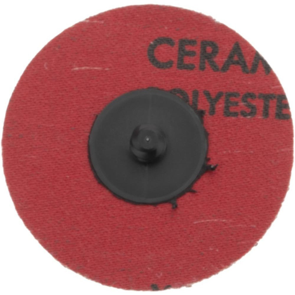Norton Quick-Change Disc: Type R 3" Dia 36 Grit Ceramic Alumina Coated box of 25