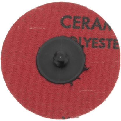 Norton Quick-Change Disc: Type R 3" Dia 36 Grit Ceramic Alumina Coated box of 25
