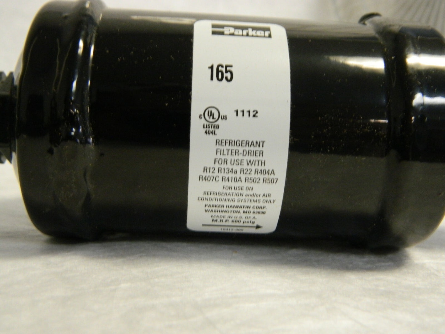 Parker Refrigeration Liquid Line Filter 5/8" Conn. 2-1/2" D 6.3"