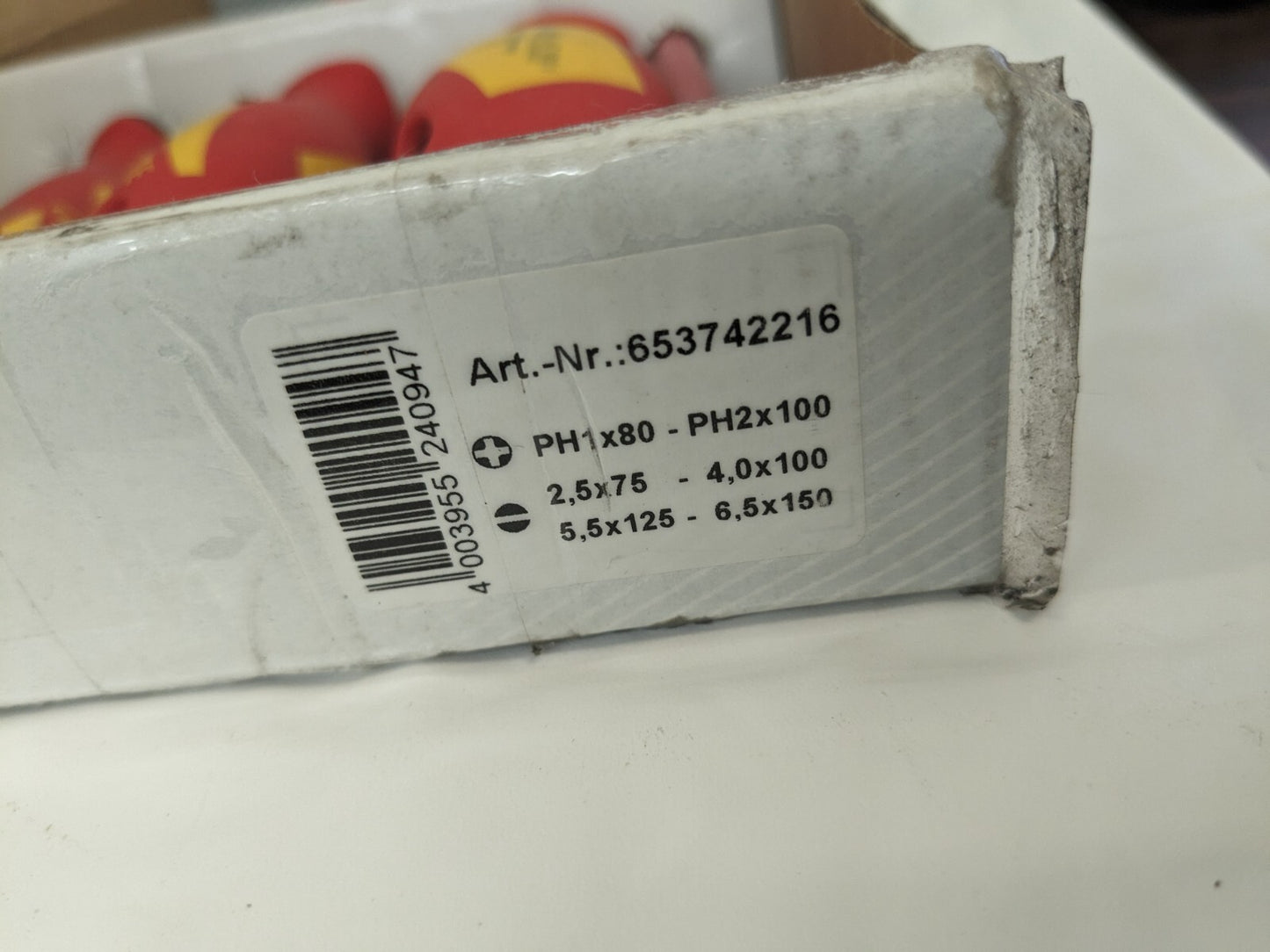 WITTE Screwdriver Set: 6 Pc, Phillips & Slotted WI653742