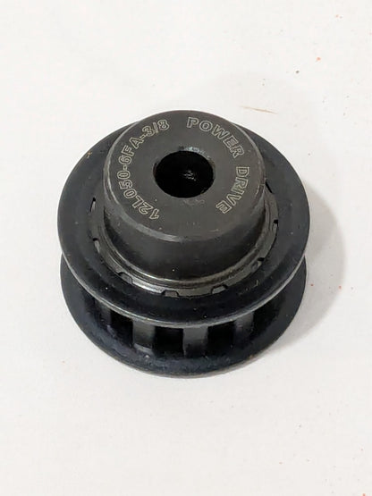 Hub & Flange Timing Belt Pulley12 Tooth, 3/8" ID x 1.402" OD 12L050-6FA-3/8