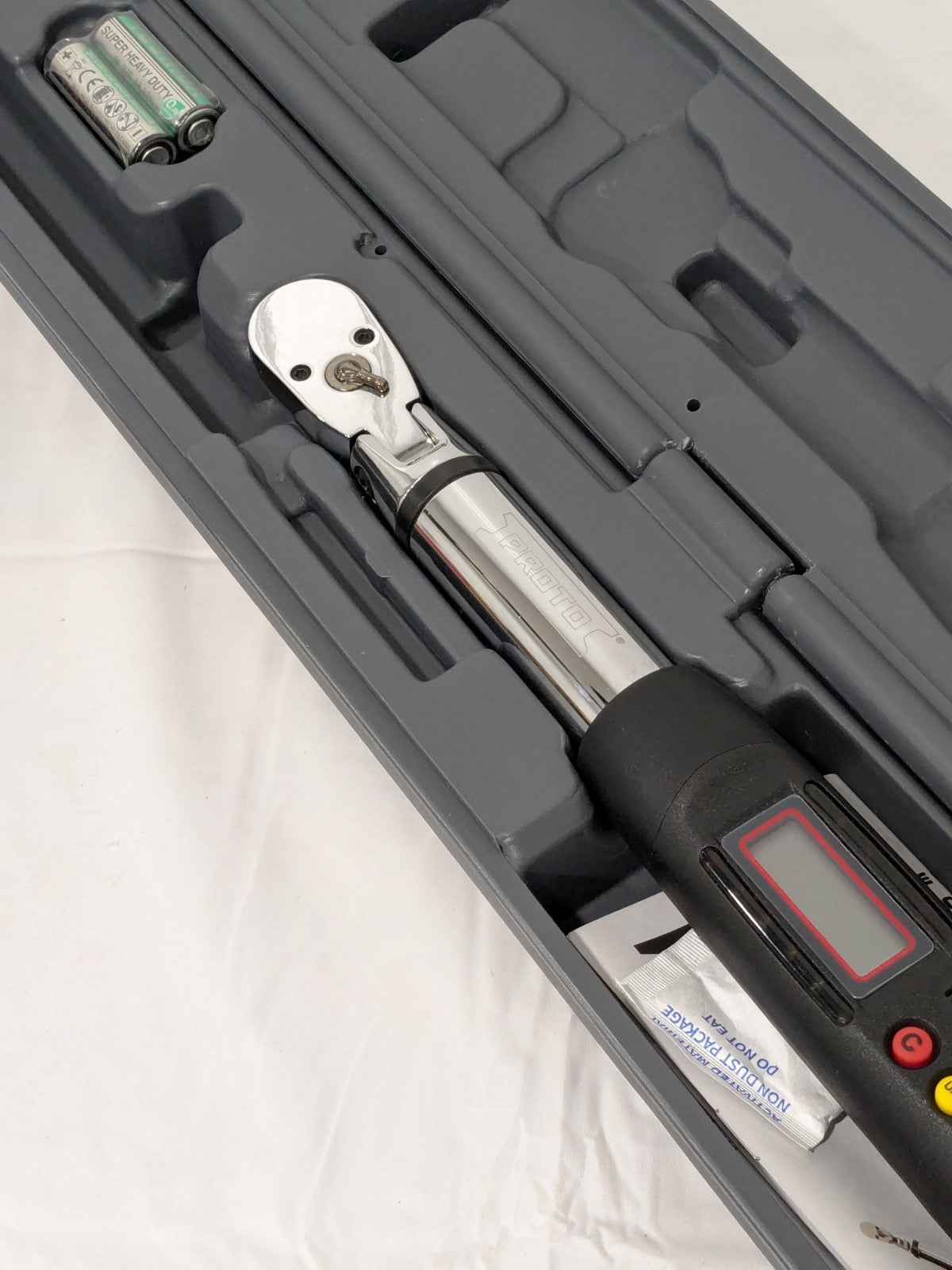 Proto Electronic Torque Wrench: 3/8" Drive, Foot Pound J6012EFX