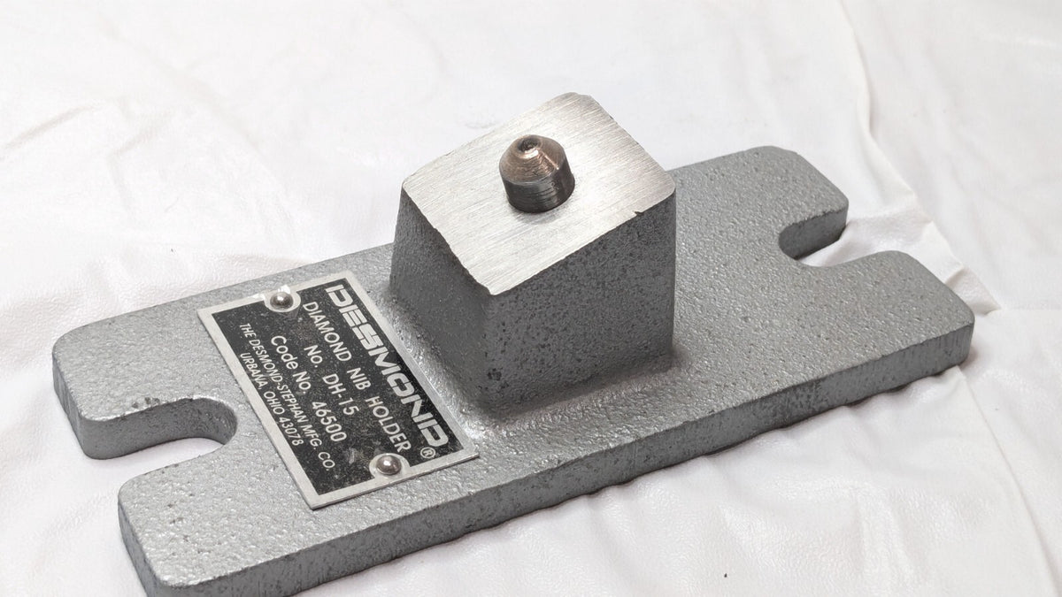 Desmond Diamond Nib Dresser Holder W/406-D25 6"L X 2-1/2"W 46500 INCOMPLETE