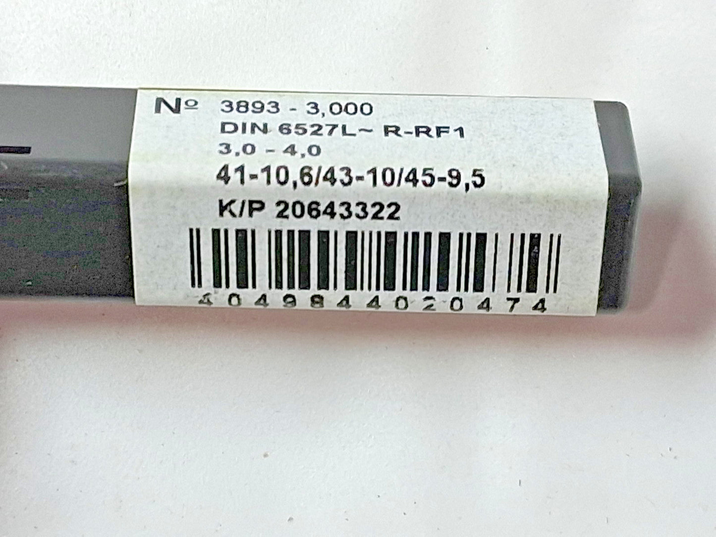 Guhring Carbide Corner Chamfer End Mills 3.00 mm Dia 4.00 mm LOC 3FL 58545591
