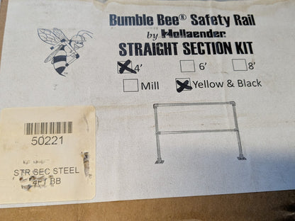 Hollaender Safety Rail 4 Ft. Straight Section Kit 42 In. Height 50221
