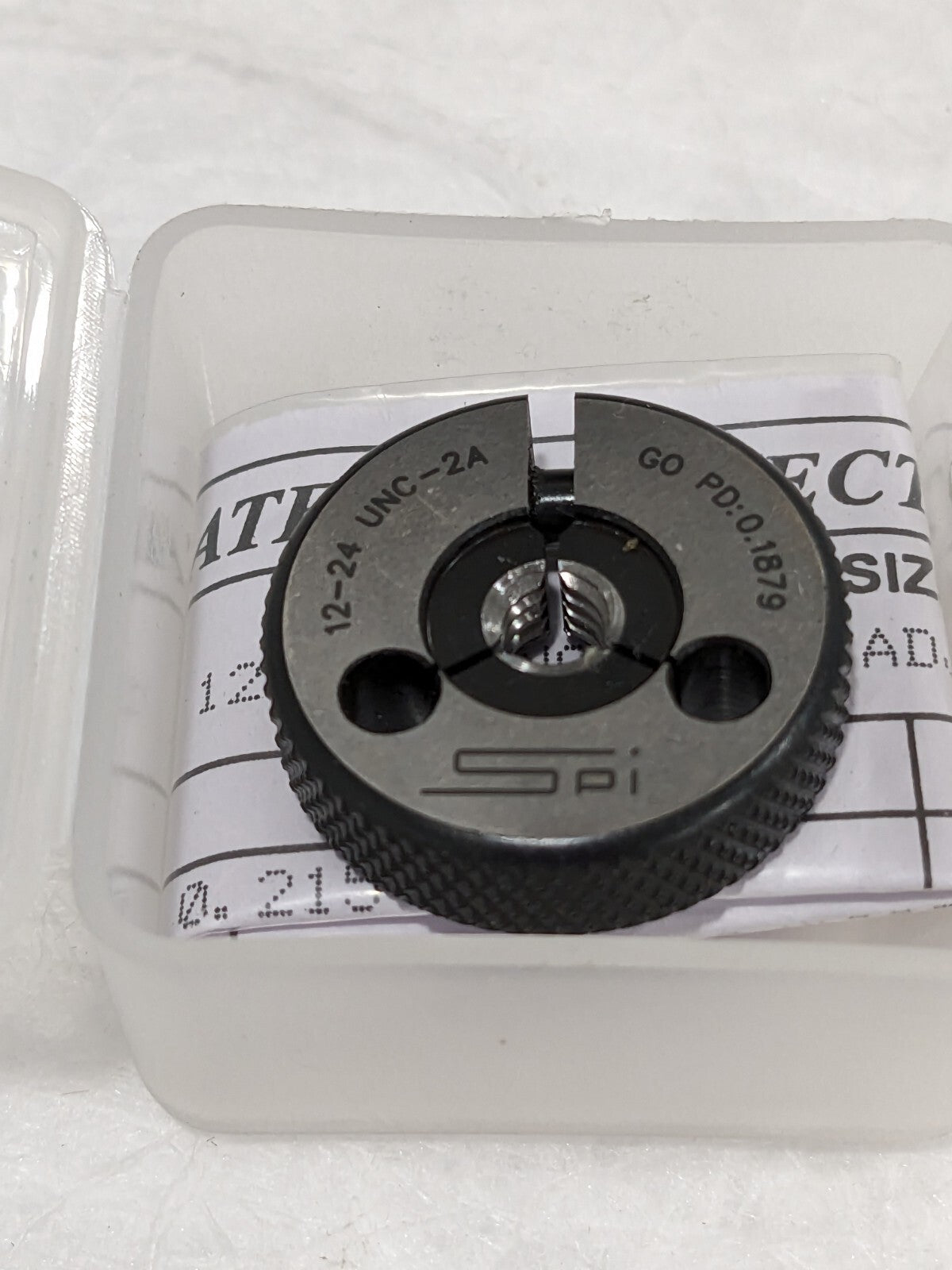 SPI Threaded Ring Gage: #12-24 Thread, Class 2A, Go 23-147-2