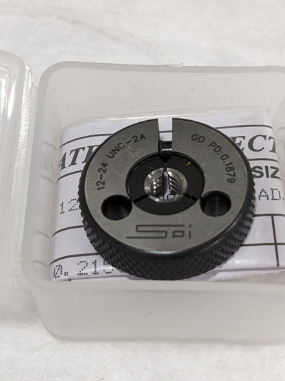SPI Threaded Ring Gage: #12-24 Thread, Class 2A, Go 23-147-2