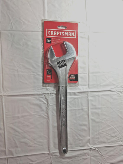 CRAFTSMAN 18" Steel Adjustable Wrench 2-5/32" Max Jaw CMMT81626