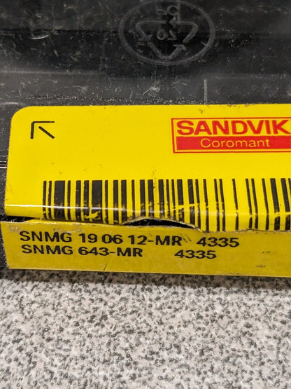 Sandvik Turning Insert: SNMG643-MR 4335, Solid Carbide Qty 3 7080810