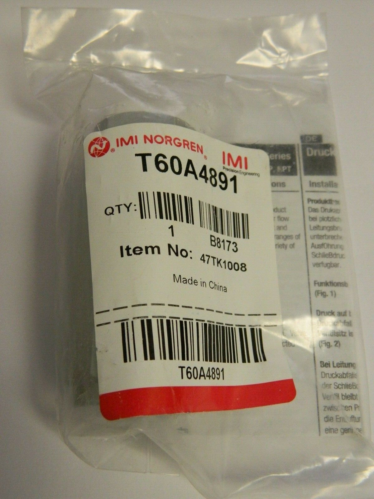 Norgren 1/2" NPT High Flow Air Fuse  T60A4891