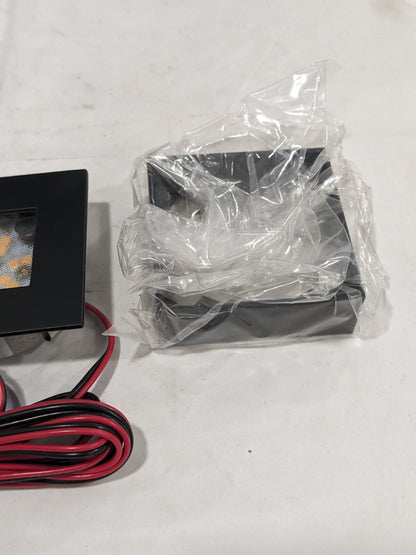 WAC Lighting LED Square Button Light, 2700K Black HR-LED87S-BK