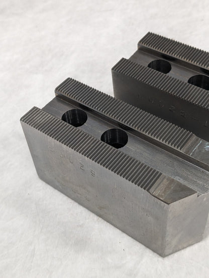 Soft Jaws, Steel Pointed 1.5MM X 60° Serrations, 8" Chuck, Set of 2 KT-8200