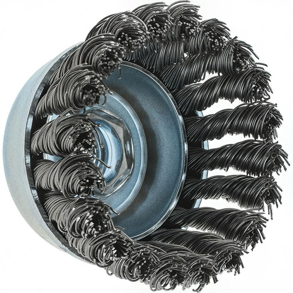 Tru-Maxx Cup Brush: 2-3/4" Dia, 0.02" Wire Dia Steel Knotted Box of 2 GSSC000006