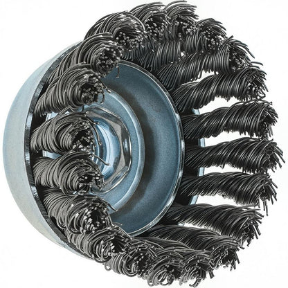 Tru-Maxx Cup Brush: 2-3/4" Dia, 0.02" Wire Dia Steel Knotted Box of 2 GSSC000006
