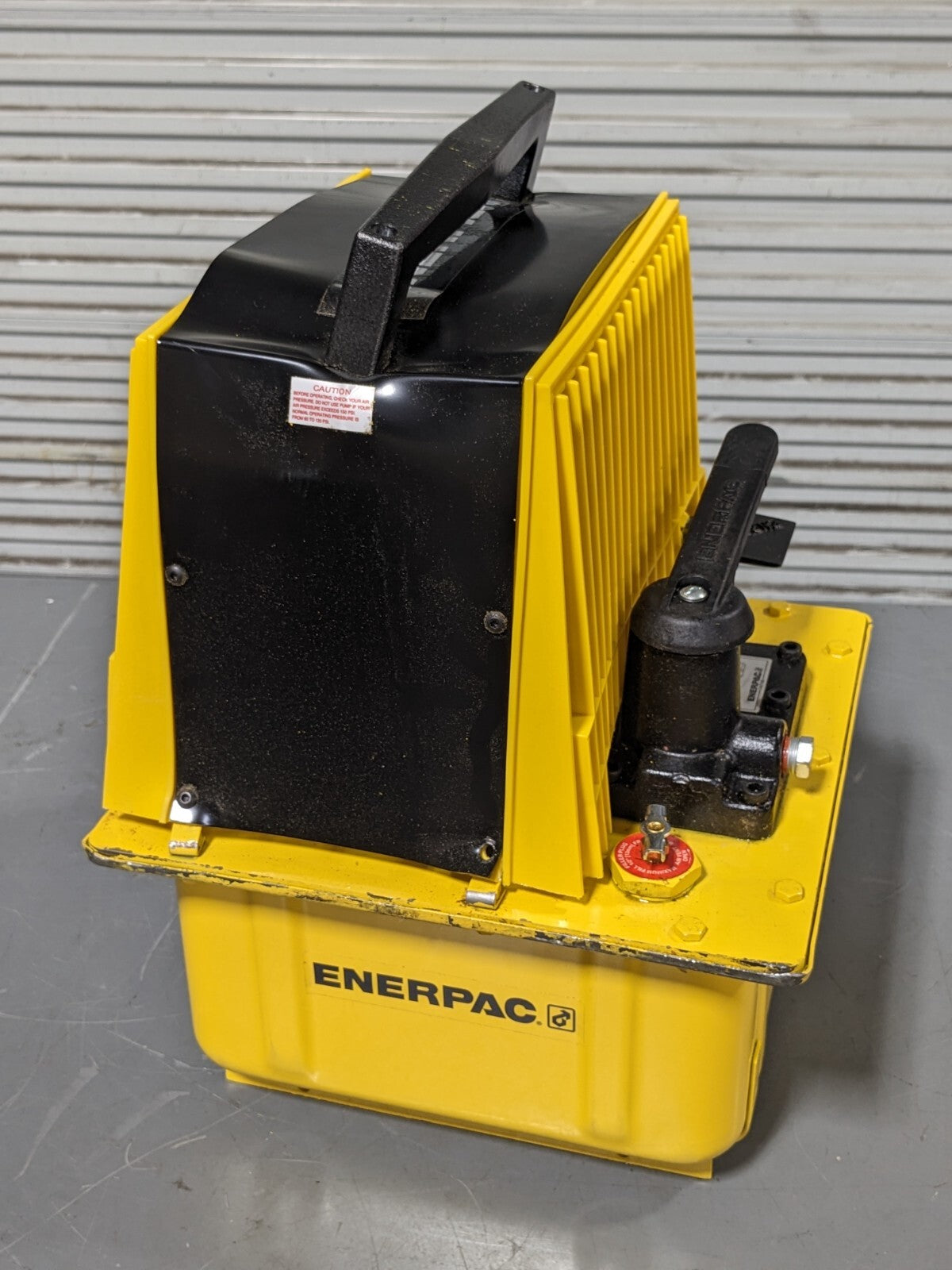 Enerpac Air Hydraulic Pump for use w/ Single Acting Cylinders PAM1022 Damaged