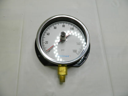 WorkSmart Pressure Gauge 4.5" 160 PSI 1/4NPT LM W/AL CS WS-PE-306