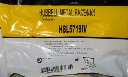 Hubbell 2-1/2" Long x 60.96" Wide x 2-1/2" High Raceway QTY 2  HBL5719IV