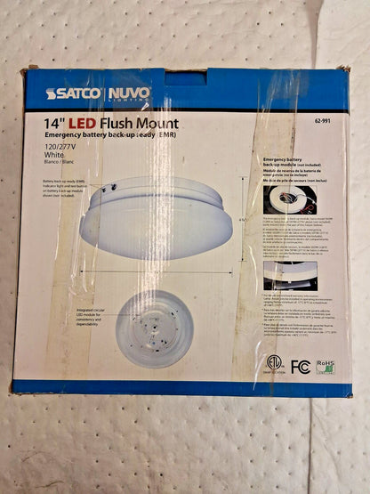 Nuvo Lighting LED Flush Mount Bowl Ceiling Fixture 14" W 62/991