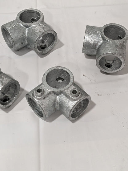KEE 1" Pipe, Side Outlet Tee, Malleable Iron Tee Pipe Rail Fitting Qty 5 21