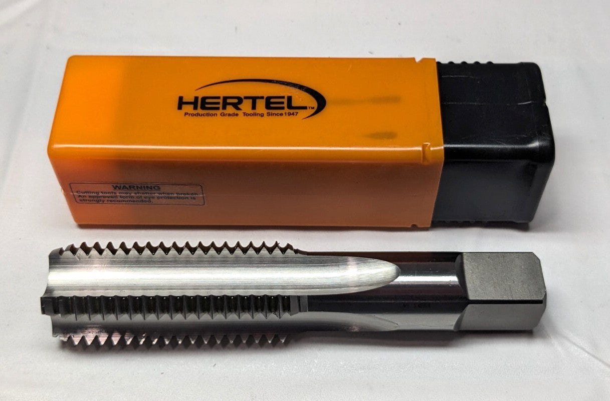 HERTEL  Straight Flute Tap 1-1/8-7 UNC  4 FL  Bottoming Chamfer  3B K008650AS