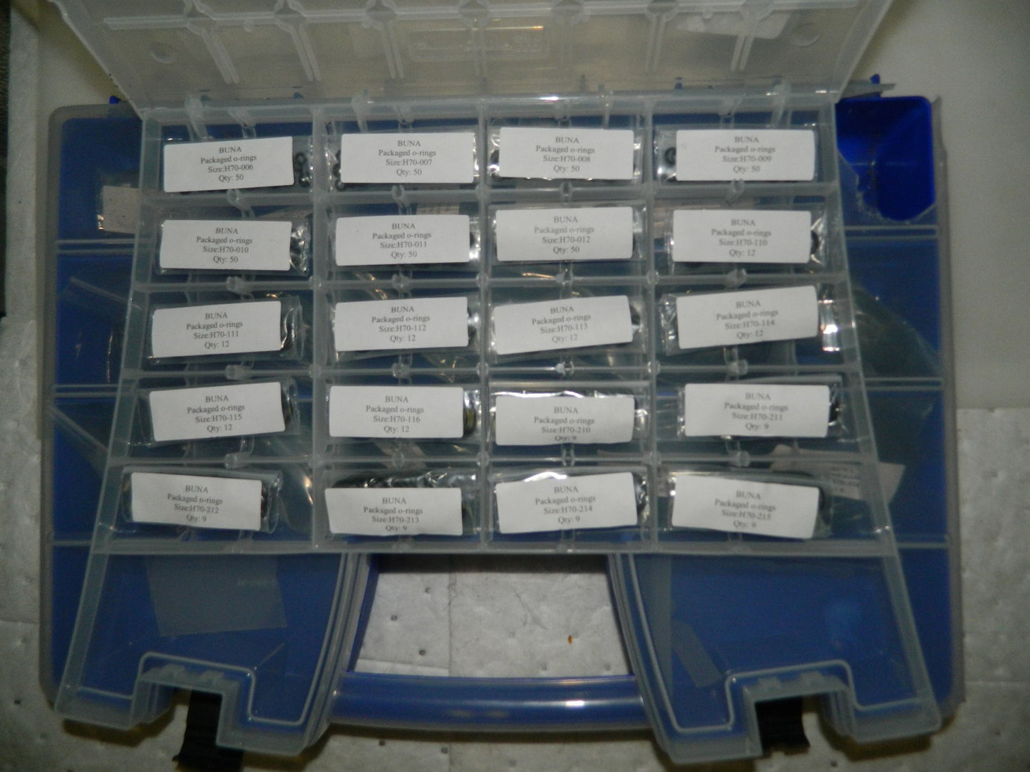 WorkSmart Buna-N O-Ring 602 Piece  (Incomplete) ZMSC55323745