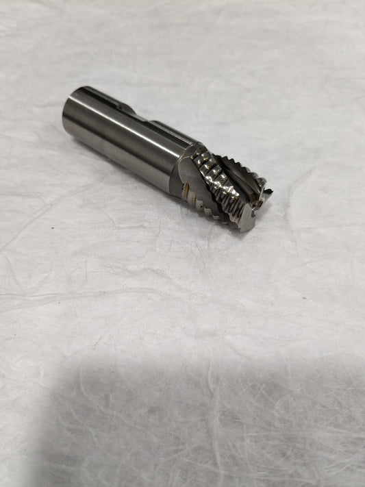 HERTEL Roughing & Finishing End Mill: 3/4" Dia, 4 Flutes, Square End