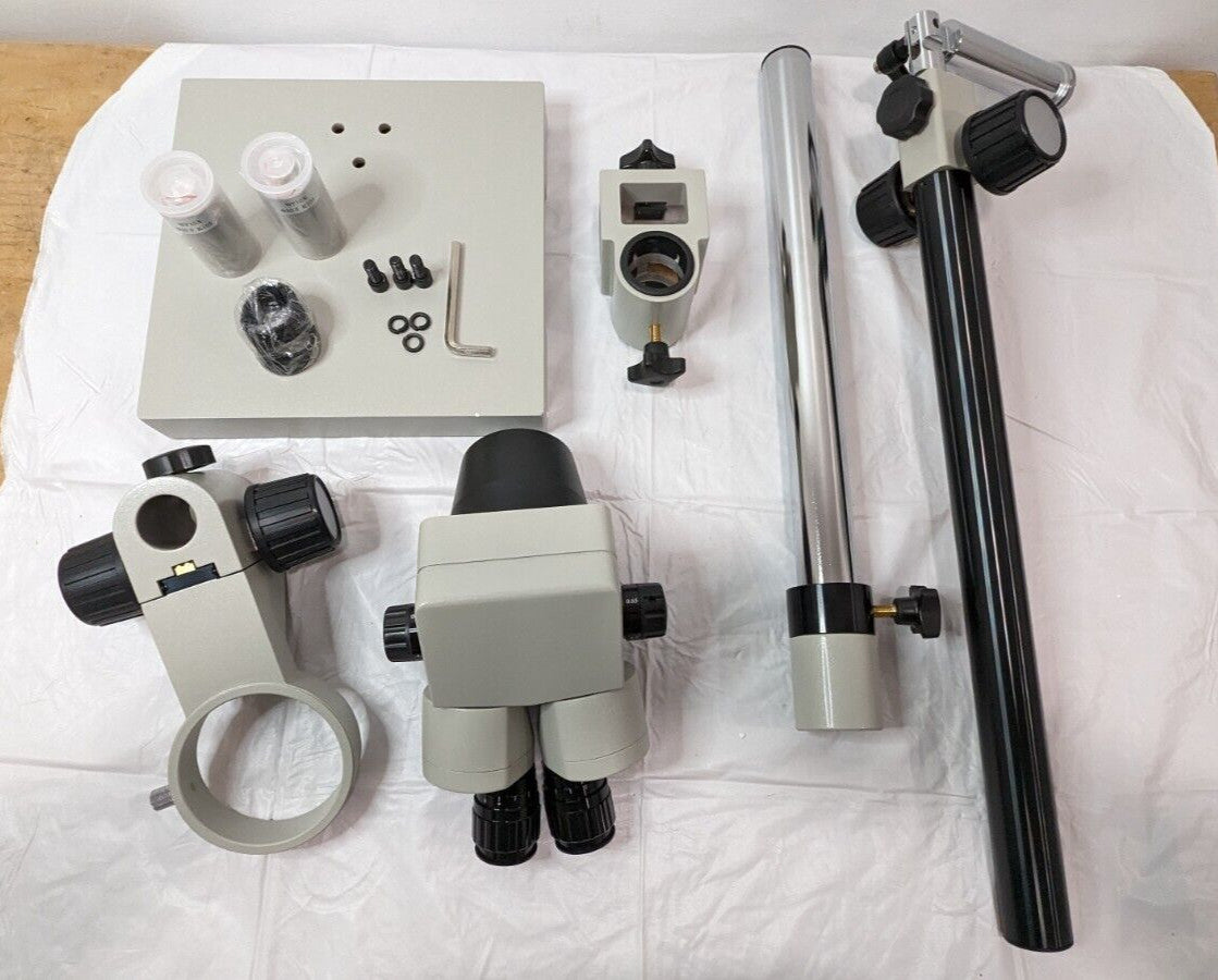 SPI Microscope on a Boom Stand 0.65X  4.5 X Magnification XTL-600 12-502-1