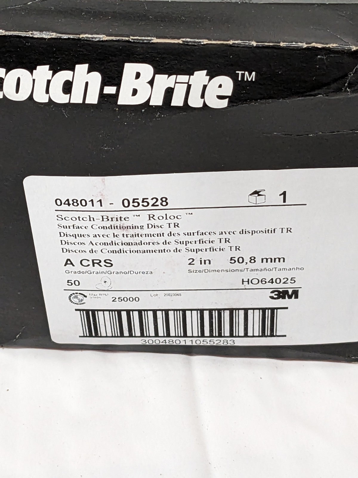 3M Quick-Change Disc: Roloc TR, 2" Dia Qty 25 7000000752