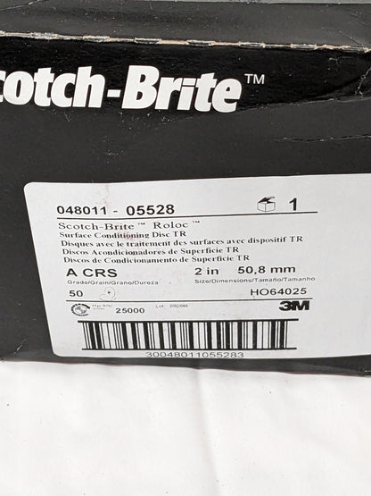 3M Quick-Change Disc: Roloc TR, 2" Dia Qty 25 7000000752