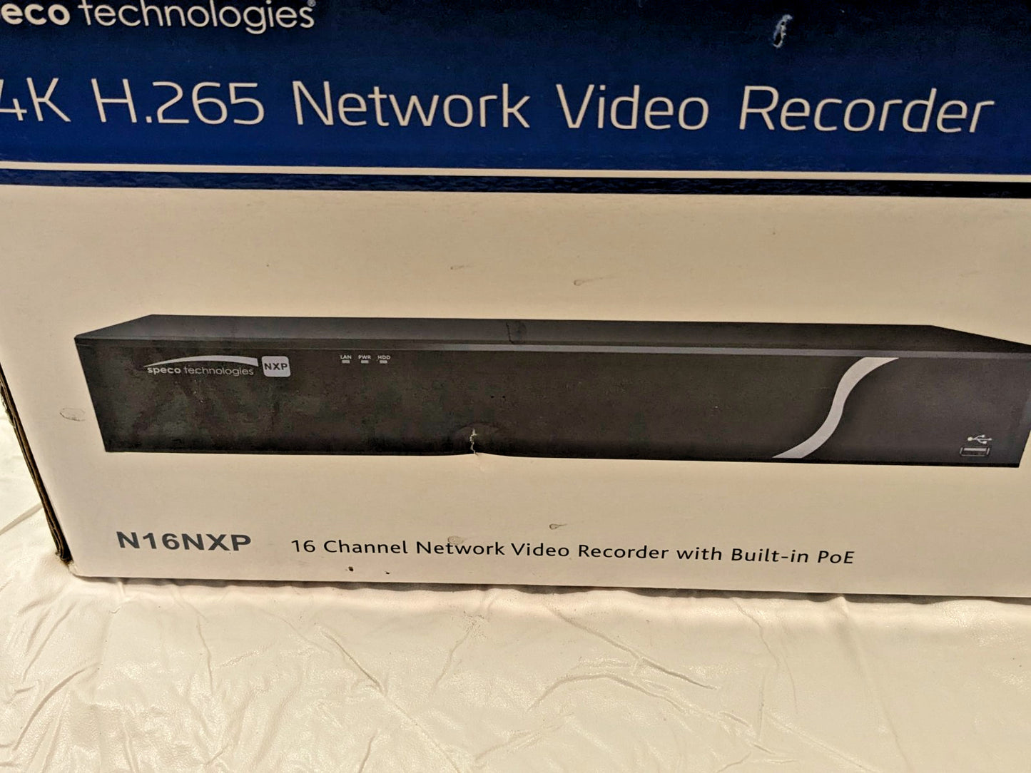 Speco 16 Channel 4K Plug/Play Network Video Recorder w/Built-In POE4TB N16NXP4TB