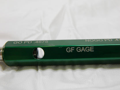 GF GAGE Plug Thread Gage: 1/2-20 Thread, 2B Class, Go & No Go 55318273