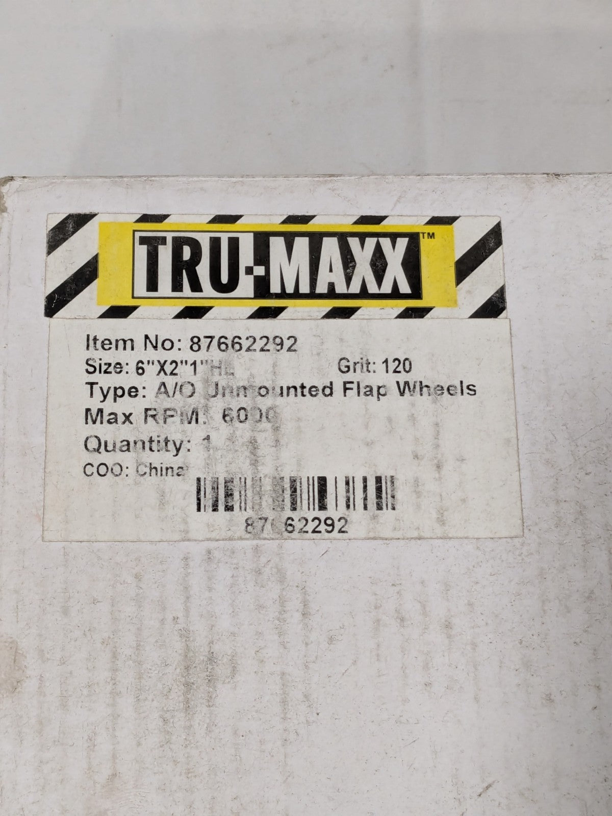 Tru-Maxx 6 x 2" 120 Grit Aluminum Oxide Unmounted Flap Wheel 87662292