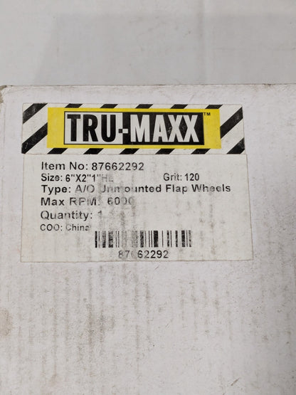 Tru-Maxx 6 x 2" 120 Grit Aluminum Oxide Unmounted Flap Wheel 87662292